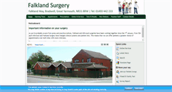 Desktop Screenshot of falklandsurgery.nhs.uk